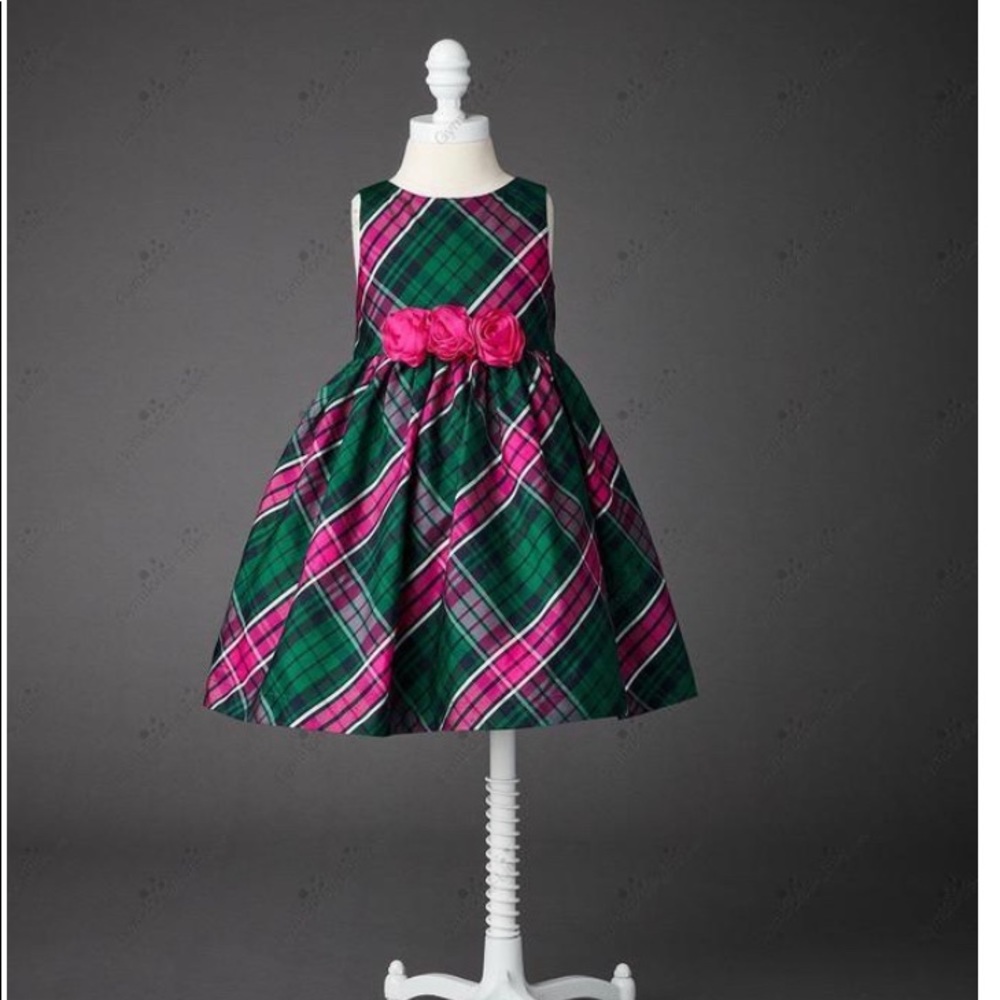 Emerald chateau plaid perfection dress
